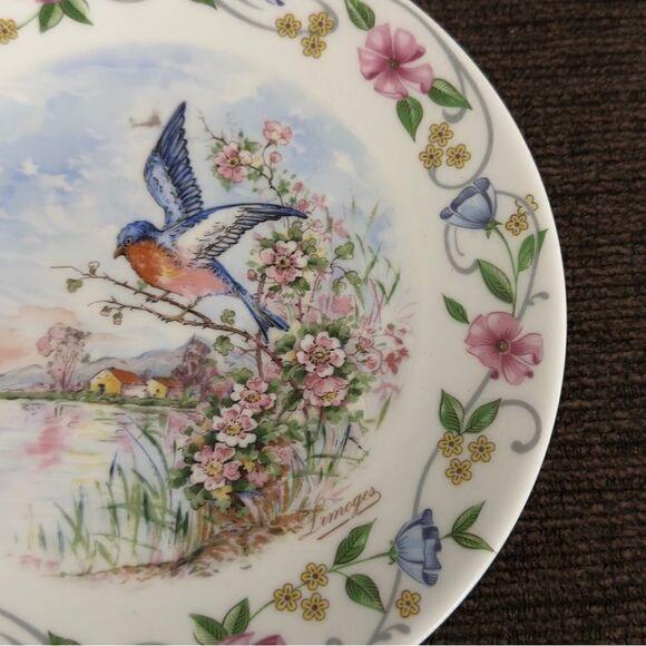 LEC LeClair Limoges France Porcelain Springtime Season Plate - Picture 5 of 11